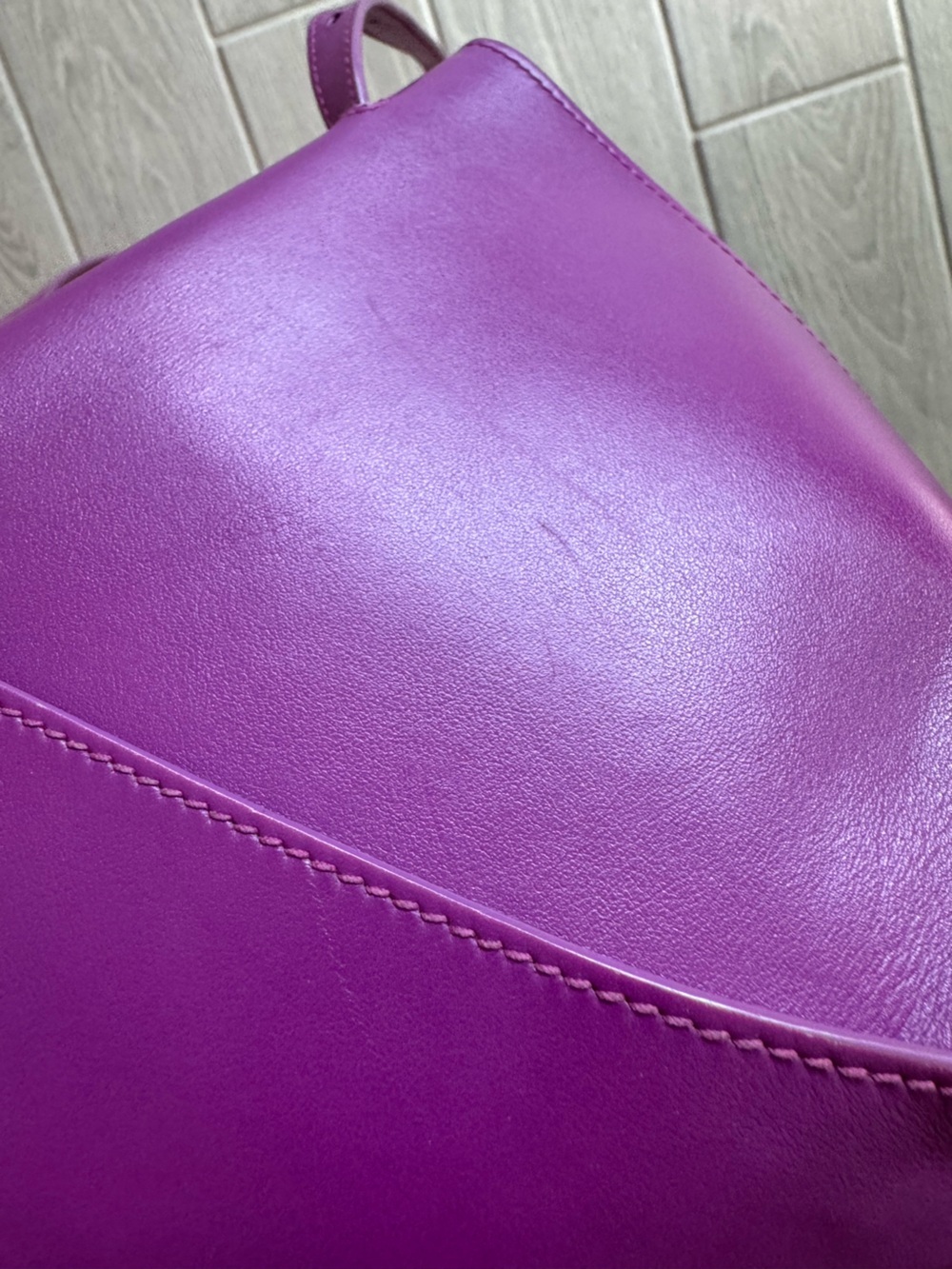GIAQUINTO Italian Designer Made in Italy Orchidea Candy Purple Crossbody Bag GUC - Picture 11 of 11